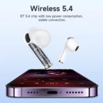 HOCO EW73 TWS Wireless Earbuds LCD Touch Screen Display BT Version 5.4 13mm Driver Five Music Modes Auto Fast Pairing Touch Control Type-C Charging Wireless Bluetooth Earphones - Image 5