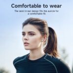 HOCO EW73 TWS Wireless Earbuds LCD Touch Screen Display BT Version 5.4 13mm Driver Five Music Modes Auto Fast Pairing Touch Control Type-C Charging Wireless Bluetooth Earphones - Image 4