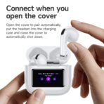 HOCO EW73 TWS Wireless Earbuds LCD Touch Screen Display BT Version 5.4 13mm Driver Five Music Modes Auto Fast Pairing Touch Control Type-C Charging Wireless Bluetooth Earphones - Image 3