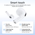 HOCO EW73 TWS Wireless Earbuds LCD Touch Screen Display BT Version 5.4 13mm Driver Five Music Modes Auto Fast Pairing Touch Control Type-C Charging Wireless Bluetooth Earphones - Image 2
