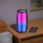 Hoco HC18 Wireless Speaker Jumper Colorful Luminous Lightning 10 W IPX6 Waterproof SD/TF Card Supported AUX Connection Large 2400mAh Battery Wireless Bluetooth Speaker - Image 2