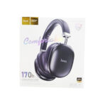 Hoco W35 Pro Max Wireless Bluetooth Headphones 40mm Dynamic Driver BT v5.3 Passive Noise Isolation AUX TF Card Supported Up to 170 Hours Playback Type C Charging Headphone - Image 3
