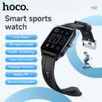Hoco Y27 Smart Watch 1.95 inch Display Bluetooth Calling IPX4 Sports Modes Health Monitoring Up to 7 Days Backup Smartwatch for Men and Women - Image 2