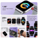 Colmi P78 Smart Watch 1.95 inch AMOLED Always On Display 200+ Watch Faces 100+ Sports Mode Bluetooth Calling UP67 Waterproof Up to 7 Days Backup Ultra Thin Lightweight Smartwatch - Image 7