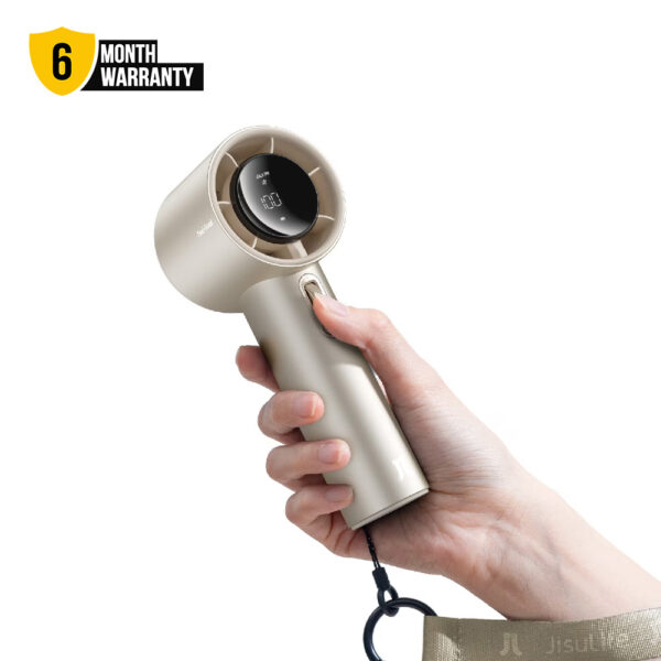 JISULIFE FA53 Pro1S Handheld Fan 100 Speed Modes LED Display 15 Hours Long Battery Life Stylish Lightweight Ultimate Cooling Fan