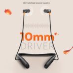 Noise Airwave Wireless Neckband Earphones 10mm Driver BT v5.3 In Ear 3 EQ Modes ENC for Calling 50ms Low Latency Up to 50 Hours of Playtime Wireless Bluetooth Earphones - Image 5