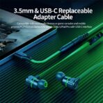 Plextone G20 Mark IV Gaming Wired Earphones 10mm Driver Both Type-C and 3.5mm Connector Footstep Priority 3 Sound Effect Technology Gaming Earphone - Image 5