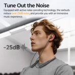 QCY BassBloom ANC N2 Wireless Neckband Headset 25dB ANC Dual Mic BT 5.3 IPX4 Waterproof SBC/AAC Codec Up to 45ms Low Latency 300mAh Battery Up to 35 Hours Backup Bluetooth Earphones - Image 3