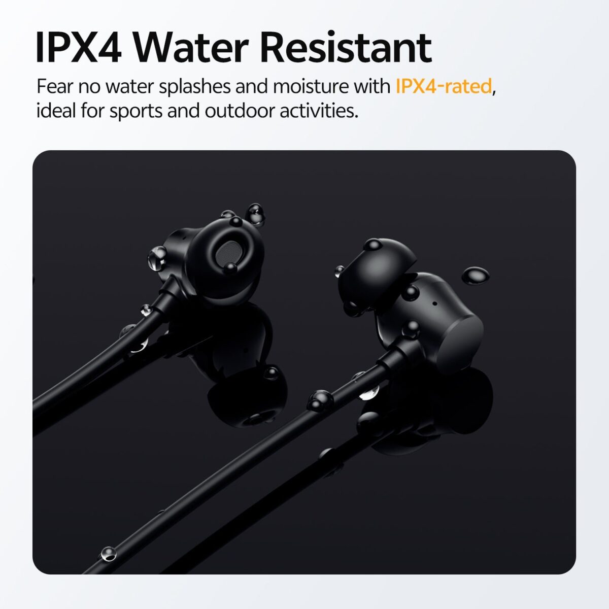QCY BassBloom ANC N2 Wireless Neckband Headset 25dB ANC Dual Mic BT 5.3 IPX4 Waterproof SBC/AAC Codec Up to 45ms Low Latency 300mAh Battery Up to 35 Hours Backup Bluetooth Earphones - Image 6