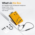 QCY BassBloom ANC N2 Wireless Neckband Headset 25dB ANC Dual Mic BT 5.3 IPX4 Waterproof SBC/AAC Codec Up to 45ms Low Latency 300mAh Battery Up to 35 Hours Backup Bluetooth Earphones - Image 9
