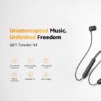 QCY TuneArc N1 In-Ear Neckband Headphones BT 5.4 180mAh Battery Capacity AAC/SBC Up to 30 hours Battery Life USB Type-C Charging Bluetooth Earphones - Image 4