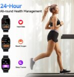 QCY Watch GS Smart Watch 2.02 inch HD Display Bluetooth Calling Customizable Watch Face IPX8 Waterprood 100+ Sports Mode Magnetic Charging Up to 7 Days Backup Smartwatch - Image 5