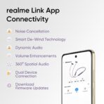 Realme Buds Wireless 5 ANC Neckband Earphones 50dB Hybrid Noise Cancellation 13.6mm Dynamic Drivers SBC AAC 45ms Low Latency IP55 Fast Charging Up to 38 Hours Backup Wireless Earphones for Men and Women - Image 8