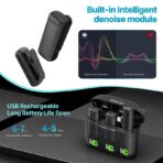Ulanzi J12 Wireless Lavalier Microphone Plug and Play Lapel Mic Set Up to 65ft. Coverage Up to 7 Hours Backup Microphone - Image 4