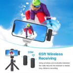 Ulanzi J12 Wireless Lavalier Microphone Plug and Play Lapel Mic Set Up to 65ft. Coverage Up to 7 Hours Backup Microphone - Image 5