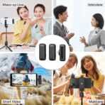Ulanzi J12 Wireless Lavalier Microphone Plug and Play Lapel Mic Set Up to 65ft. Coverage Up to 7 Hours Backup Microphone - Image 7