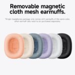 Hoco W65 Wireless Bluetooth Headphones BT v5.4 40mm Speaker Breathable Fabric Headband Knob Control Up to 45 Hours Playback USB C Charging Headphone - Image 3