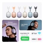 Hoco W65 Plus Wireless Bluetooth Headphones ANC BT v5.4 40mm Speaker Pro Level ANC Breathable Fabric Headband Knob Control Up to 45 Hours Playback USB C Charging Noise Cancelling Headphone - Image 2