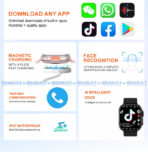 Hello B31 Android Smart Watch 5G Playstore Voice Calling Video Calling Large 2.02 inch HD Display 16GB RAM 256 GB ROM 180° Rotating Camera Big 730mAh Battery Android Smartwatch for Men and Women - Image 4