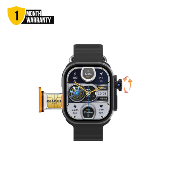 HOWEAR HW S11 Android Smart Watch 3 Straps 5G Voice Calling 4GB RAM 64GB ROM Rotating Camera Video Calling Wifi Play Store App Download Android 8.1 700mAh Large Battery HW-S11 Smartwatch